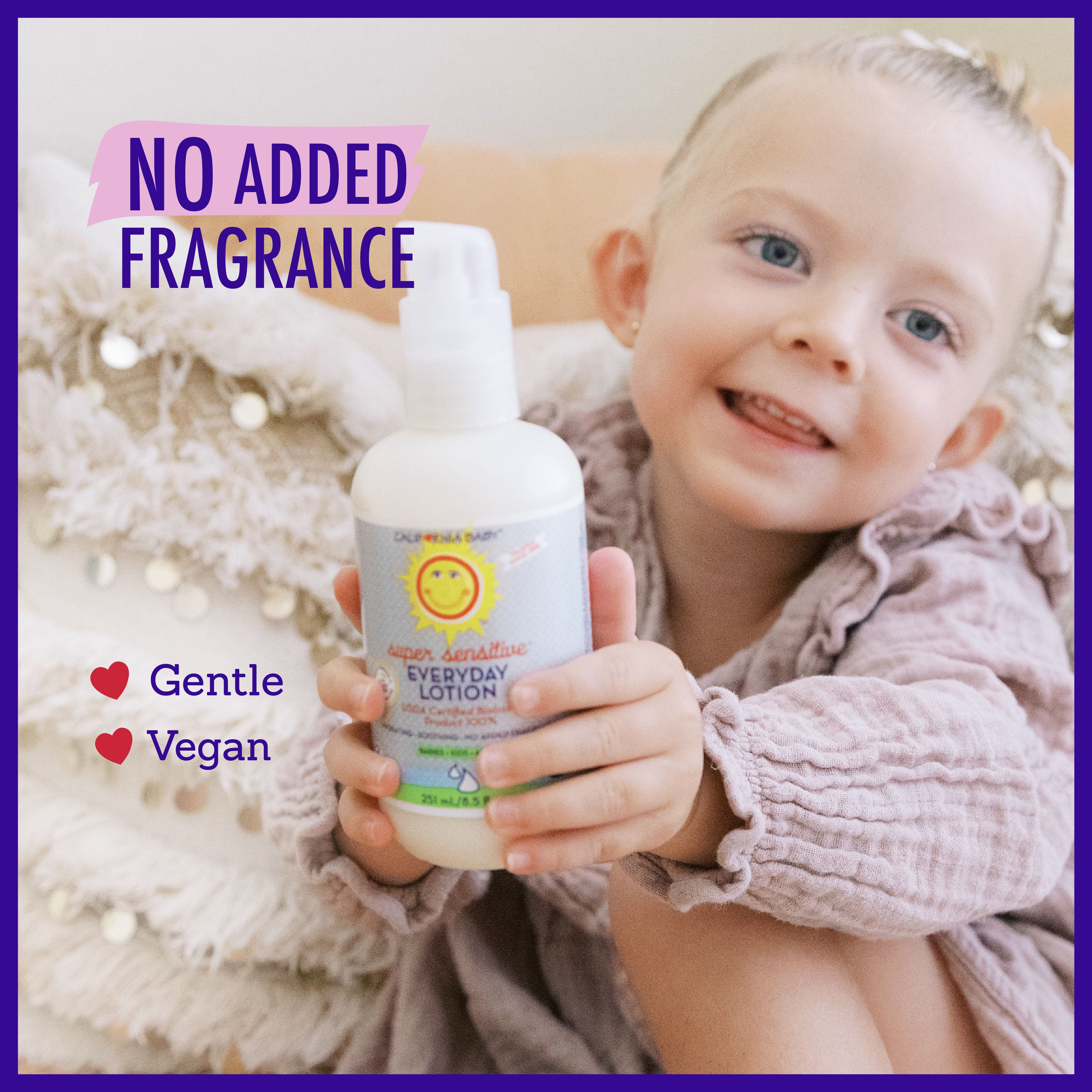 California Baby Super Sensitive Unscented Lotion | 100% Plant-Based Moisturizer | Baby Lotion For Newborn | Hypoallergenic Baby Lotion | 8.5 oz