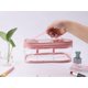 thumbnail image 4 of Black Transparent Cosmetic Bag Waterproof Handbag Portable Travel Work Make Up Kit Double Zipper Storage Bag, 2 PCS, 4 of 5