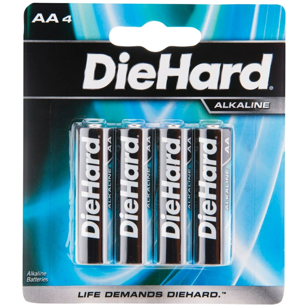 Diehard 411170 1.5Volt AA Alkaline Batteries, 4Pk