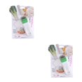 thumbnail image 2 of Kearding Rebanadora de cebolla Cortadora de verduras de acero inoxidable Herramienta para rebanar cebolletas curvada Verde 2piezas Kearding CBP210693, 2 of 6