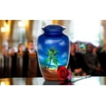thumbnail image 2 of FOREVER URNS Adult Cremation Urn Love Beach Urn For Human Ashes, Handcrafted 220 Cu. In With Velvet Bag., 2 of 5