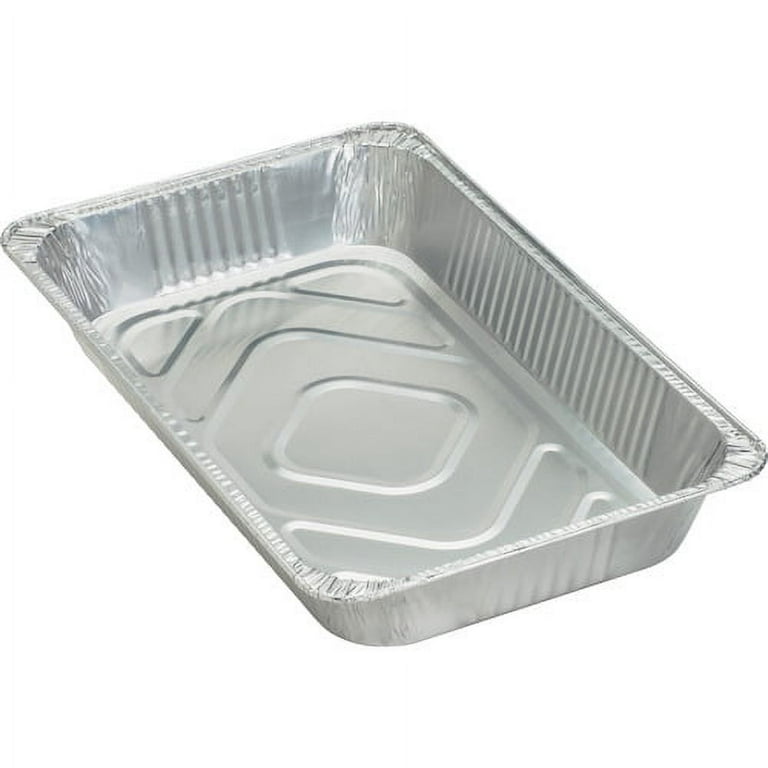 Genuine Joe Full size Disposable Aluminum Pan 8.8 quart Pan Aluminum Cooking Serving Disposable Silver 50 Piece s Carton Walmart