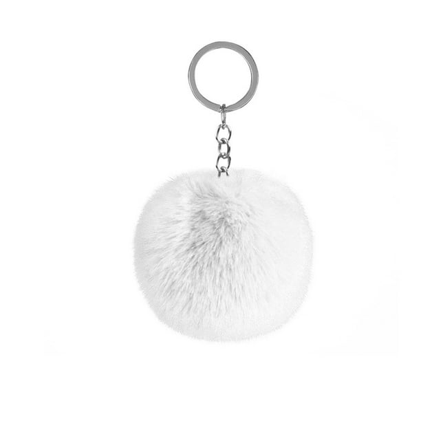 Injueey Llavero colgante Llaveros creativos Llaveros multicolores Mujeres para niños Adultos Ancianos Estudiantes Negro 4 cm Artesanía Blanco 6cm Injueey HA059936-73
