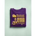 thumbnail image 3 of Weekend Forecast Graphic - Churro Fun Design Women's Sweatshirt, 3 of 4