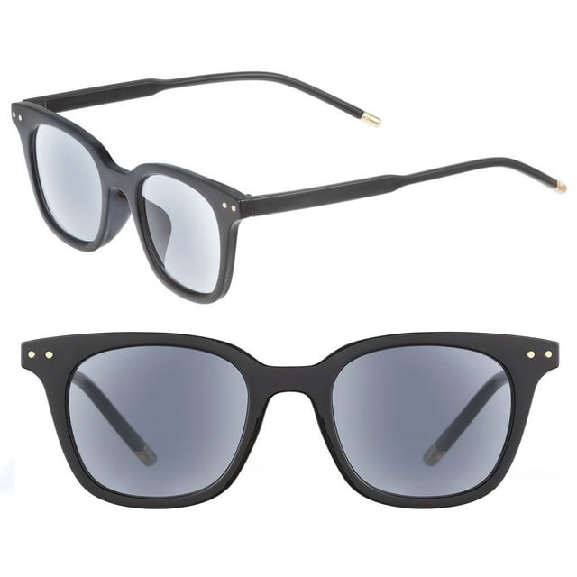 "The Modish" Lunettes de Lecture Mode pour Femmes à Lentille Pleine Sans Bifocal - 2 Paires Incluses - Jet/Jet - 3,00