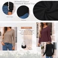 thumbnail image 6 of SUNBS Blouses for Women Business Casual Dressy Tops Crewneck Pleated Long Sleeve Shirts Trendy Clothes, 6 of 8