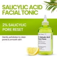 thumbnail image 3 of Carbon Theory Salicylic Acid Facial Toner for Dry and Bumpy Skin, Gently Exfoliates and Clears Pores to Reduce Breakouts and Enhance Complexion 250ml, 3 of 7