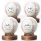 thumbnail image 1 of Vitrina Redonda para Béisbol JupDec Transparente - Paquete de 4, 1 of 6