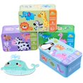 thumbnail image 3 of Gwong Juguete 6pcs Kids Dibujos animados de madera Vehículo animal Jigsaw Puzzle juego Early Education Toy Gwong 30005573, 3 of 7