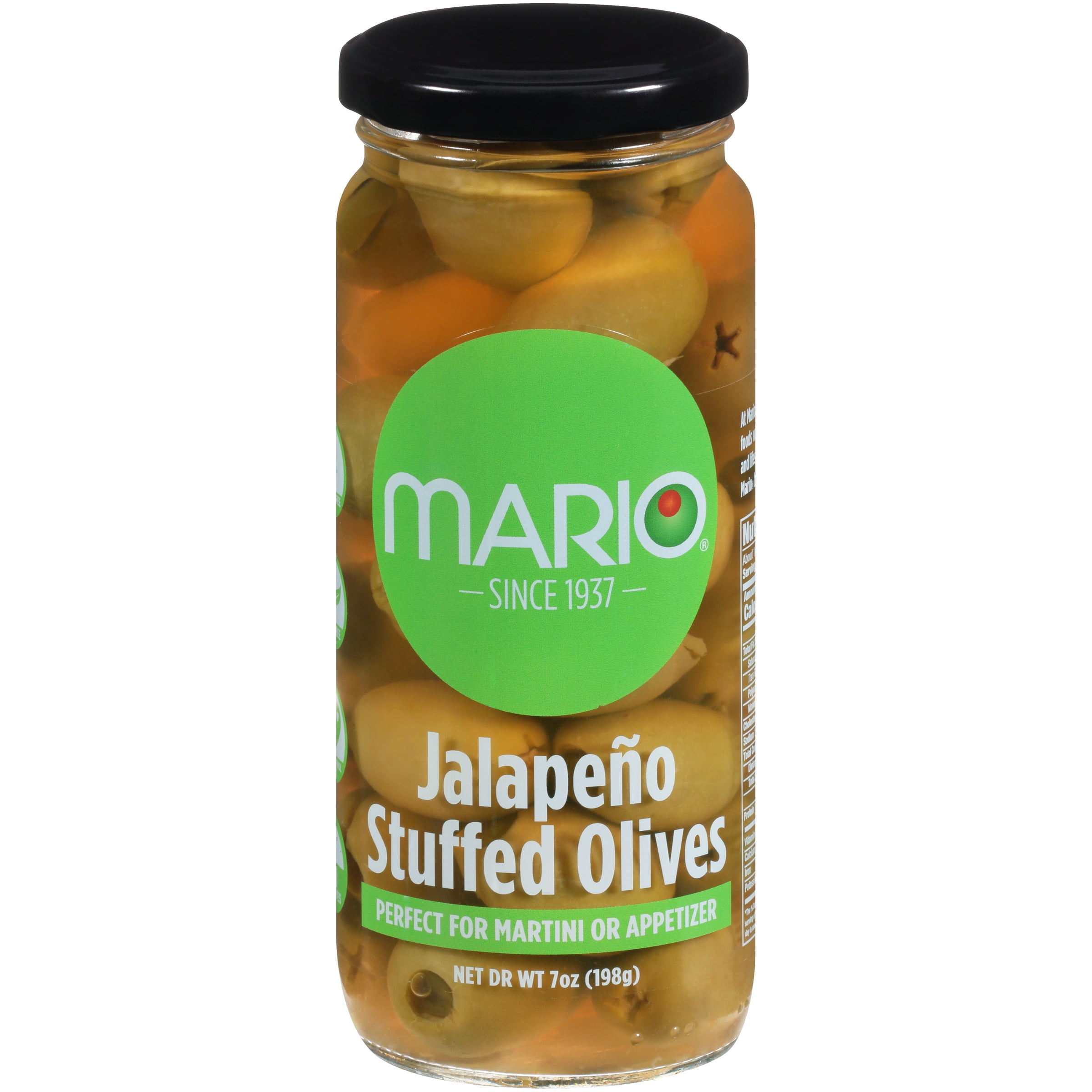 Mario Jalapeño Stuffed Olives, 7 Oz
