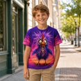 thumbnail image 2 of Boys Graphic Tees Short Sleeve Graphic Print Crewneck Top for Casual Boys' Tops Tees Shirts 3 Years-4 Years, 2 of 4