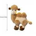 thumbnail image 3 of 14inch Realistic Camel Plush Toy Stuffed Animal Soft Cuddly Desert Mammal Figurine for Home Decor and Family Gifts, 3 of 4