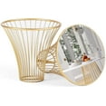 thumbnail image 6 of Homebeez Round Side Table,Small End Table,Coffee Table with Metal Frame,Night Stands for Bedrooms,Gold, 6 of 7