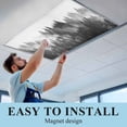 thumbnail image 6 of Black Forest Fluorescent Light Covers, Black and White Natural Landscape Modern Abstract Art Magnetic Light Covers for Ceiling Lights, Fluorescent Ceiling Shade for Classroom Office 4x2Ft x 4PCS, 6 of 8