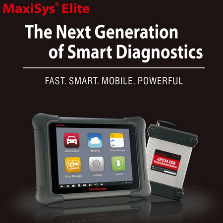 Autel Maxisys Elite (Upgraded Version of MS908P Pro) 2 Years Free Update with Wifi Bluetooth OBD Full Diagnostic Scanner with J2534 ECU Programming Extensive Vehicle Coverage