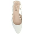 thumbnail image 5 of Journee Womens Paislee Sling Back Block Heel Square Toe Flats, 5 of 10
