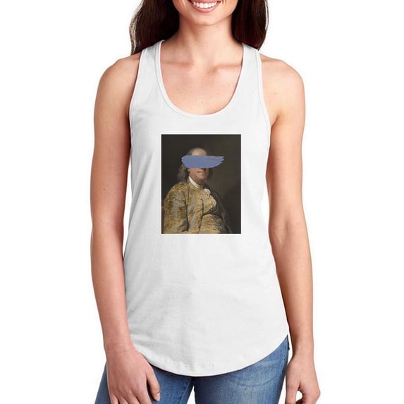 Masked Franklin Racerback Tank Women -Jennifer Goldberger Designs, Female x-Large