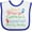 White and Royal, variant on Inktastic Lacrosse Coach Like Daddy Boys or Girls Baby Bib