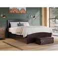 thumbnail image 3 of AFI Warren Solid Wood Full Platform Bed with Footboard & USB Charger in Espresso, 3 of 11