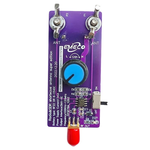 New Loop Antenna Active Magnetic Low Noise Adjustable Gain HA SDR Short Wave Radio Replacement Antenna 100KHz-120MHz