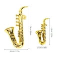 thumbnail image 2 of Amosfun Miniature Saxophone Model Set, 20-Piece Golden Collectible Instrument, Ideal for Music and Display, 2 of 7