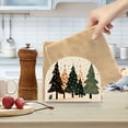 thumbnail image 2 of Yayeee Napkin Holder for Table Set of 2 Kitchen Paper Tissue Organization, Beige Christmas Trees, 2 of 8