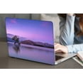 thumbnail image 1 of KSK KAISHEK Hard Shell Case Cover Compatible Old Version MacBook Air 13" with No Touch No USB-C + Black Keyboard Cover Model: A1369 A1466( Purple series 0703), 1 of 5
