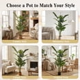 thumbnail image 4 of Easy4Home 5.3FT Artificial Plant Fake Tropical Potted Tree Indoor Faux Floor Plant for Home Office Decor, 4 of 8