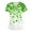 Light Green #084, variant on St Patricks Day Scrub Tops for Women Clover Short Sleeve Holiday Uniform Shamrock V Neck Nursing Medical Scrubs with Pockets Light Green M