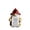 Red, variant on Resin Professional Gnome Figurines with Encouragement Cards Home Decor Set