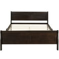 thumbnail image 5 of Newboti Furniture Full Size Wood Platform Bed with Headboard and Wooden Slat Support (Espresso) NO.39836, 5 of 9