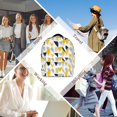 thumbnail image 5 of Abstract Triangle Yellow Grey Navy Pattern Small Backpack Cute Mini Backpacks For Woman Lightweight Daypacks, 5 of 8