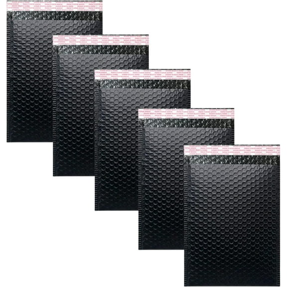 Shukong Bubble Mailers 4x6 Inch 50 Pack Small Padded Envelopes Thicken Padded S Seal Envelopes Bags (Black)