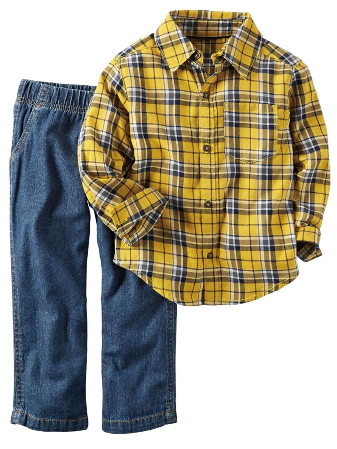 Details about   Baby Boy 3 Piece Plaid Flannel Shirt Navy Vest Khaki Pants NWT 3-6 or 12 Month 