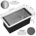 thumbnail image 2 of Zeek 10 x 18 Inch Undermount / Drop-In Workstation Bar Sink 16G Stainless Steel 10" ZH-LD10, 2 of 7