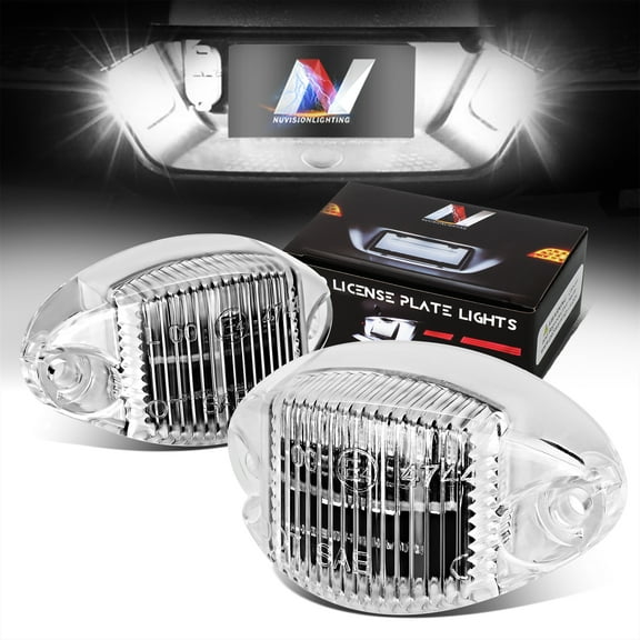 DNA Motoring NVL-LPL-024 License Plate Lights For 1994-2002 Dodge RAM 1500 2500 3500 Pickup 95 96 97 98 99 00 01