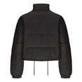 thumbnail image 4 of Gamivast Quilted Jackets for Women Cropped Lightweight Zip up Winter Stand Collar Padded Coats Loose Fitted Long Sleeve Drawstring Hem Jacket Fall Fashion Outfits 2025, 4 of 4