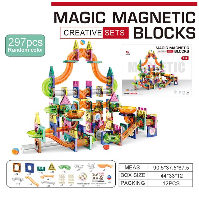 Slide Ball Magnetic Piece Building Blocks, Intelligence Assembled Youth Toy Gift-SinKeeU