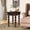 Espresso + Rubber Wood + Antique, variant on Solid Wood End Table with Drawer - Vintage Narrow Sofa Side Table for Living Room, Easy Assembly, Natural