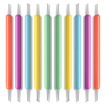 Nail Dotting Tool Pencil, Embossing Stylus with Dual Size Ball Tip, Nail Dotting Tool for Nail Art Design