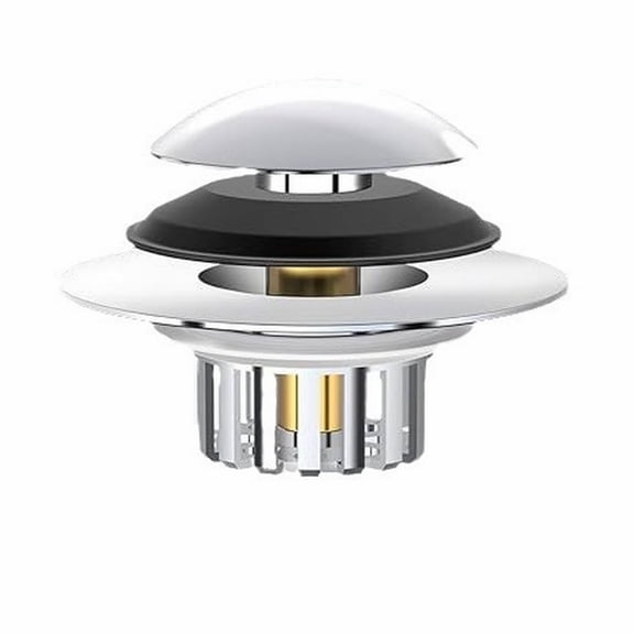 Bathtub Drain Stopper With Hair Catcher, Upgraded Silicone Plug For 1.45-1.8 Inch Drain Hole, Anti Clogging Tub Cover For Bathroom, Easy Clean