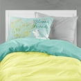 thumbnail image 2 of Carolines Treasures BB7614PILLOWCASE Welcome Friends White Poodle Fabric Standard Pillowcase, 2 of 2
