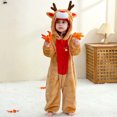thumbnail image 6 of Bovxnpu Fall Winter Newborn Bodysuit, Infant Rompers, Toddler Boys Girls Cute Cosplay Romper Long Sleeve Hooded Jumpsuit Cute Flannel Clothes, 6 of 8