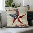 thumbnail image 4 of 4th of July PALIFEUR Pillow Covers, Indeoendence Day Throw Pillow Covers, 18 x 18 Inch Patriots Pillow Cover for Sofa Bedroom Coffice, Decorative Pillow Case, 4 of 6