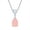 Pink, variant on Teardrop Pendant Necklace for Women 925 Sterling Silver 7x10mm Pear Cut Green Opal Jewelry with CZ Heart