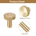 thumbnail image 4 of Unique Bargains Vis Moletées pour Pouce M6x12mm, Lot de 6 Vis Planes pour Pouce en Laiton à Tête Moletée Boulons, 4 of 5