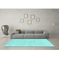 thumbnail image 3 of Ahgly Company Indoor Rectangle Abstract Light Blue Modern Area Rugs, 4' x 6', 3 of 4