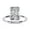White Gold, variant on Hidden Halo Engagement Ring for Women, 2.50 Carat (ctw) Radiant and Round Cut Lab Grown Diamond Solitaire Ring In 14K White Gold Over Sterling Silver F-G-H, SI Quality Ring Size-10