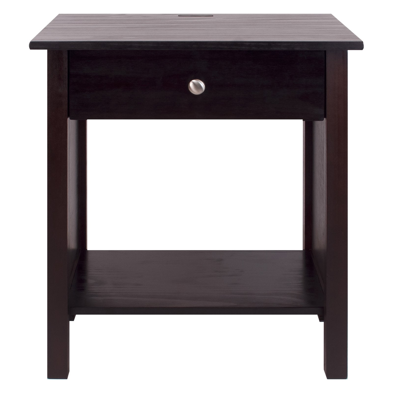 Casual Home Vanderbilt Nightstand with USB Port, Espresso