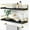 7. Black-gold, variant on Black and Gold Bathroom Floating Shelves for Wall, Decorative Wall Mounted Shelves for Kitchen Coffee Bar Station Organizers and Storage, Hanging Shelving Unit for Bedroom Living Room (2-Pack)